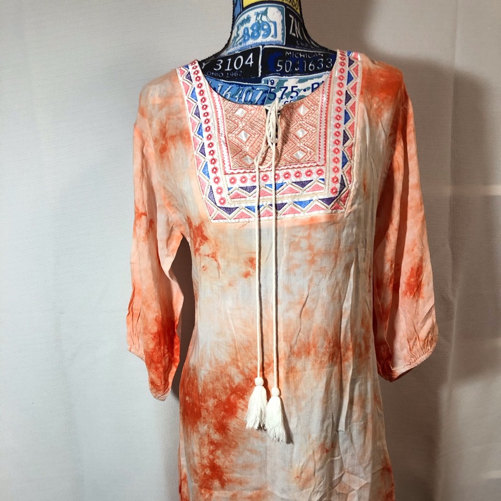WonderlustLA bohemian style tunic size Small